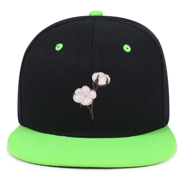 Cotton Flower Snapback Hat Embroidered Hip-Hop Baseball Cap Tree