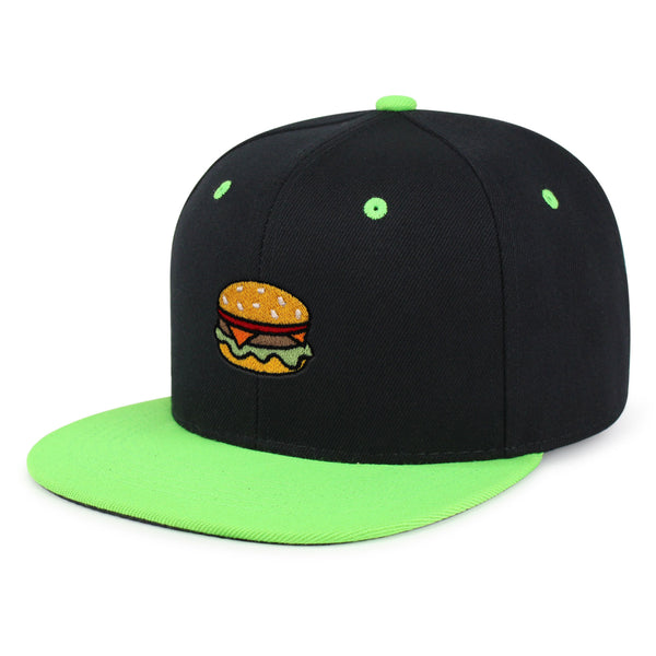 Hamburger Snapback Hat Embroidered Hip-Hop Baseball Cap Fast Food