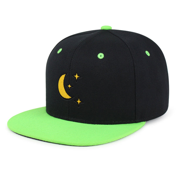 Moon Snapback Hat Embroidered Hip-Hop Baseball Cap Space Sky Night