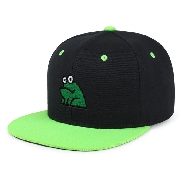 Frog Snapback Hat Embroidered Hip-Hop Baseball Cap Funny