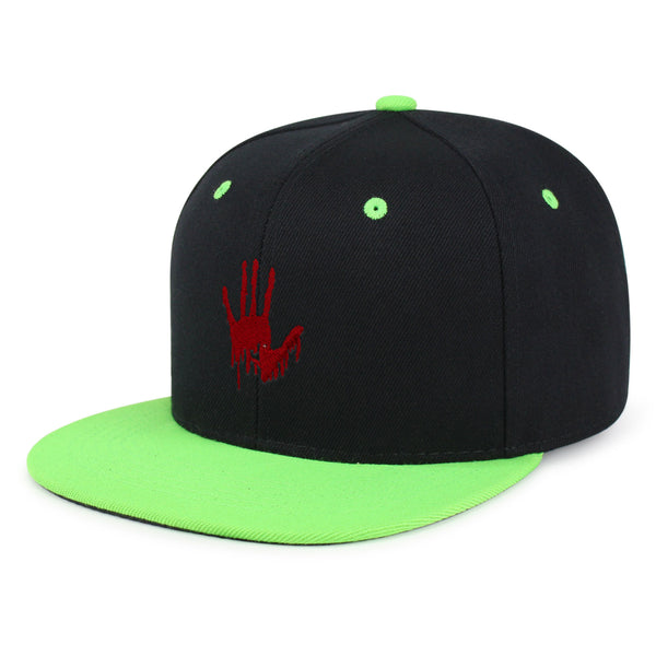 Bloody Hand Snapback Hat Embroidered Hip-Hop Baseball Cap Horror