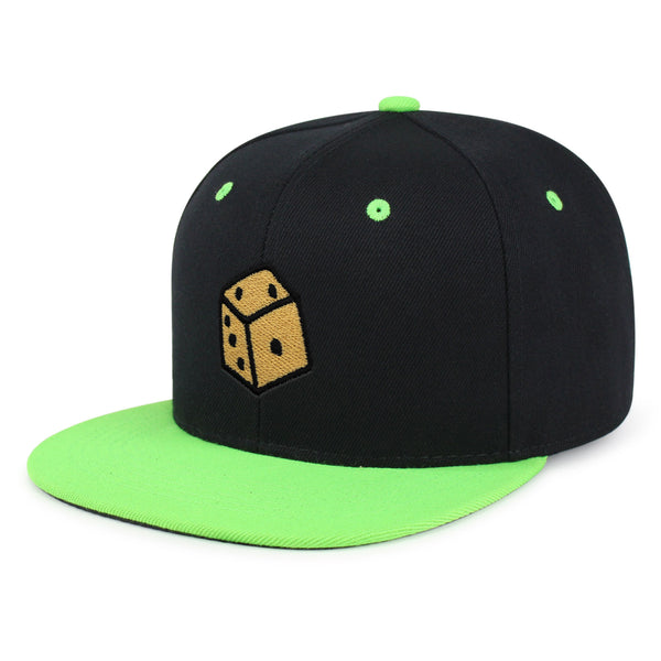 Dice Snapback Hat Embroidered Hip-Hop Baseball Cap Cute Board Game