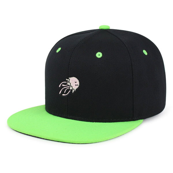 Jellyfish Snapback Hat Embroidered Hip-Hop Baseball Cap Fish Nature