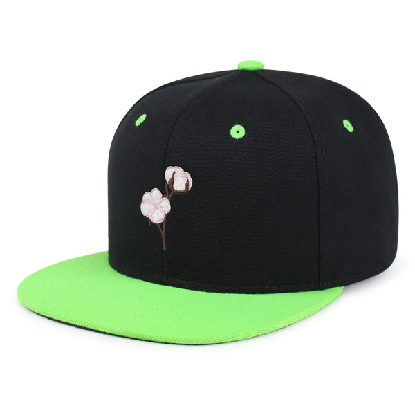 Cotton Flower Snapback Hat Embroidered Hip-Hop Baseball Cap Tree