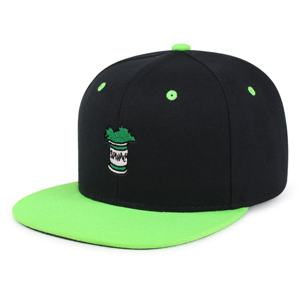 Spinach Leaf  Snapback Hat Embroidered Hip-Hop Baseball Cap Captain