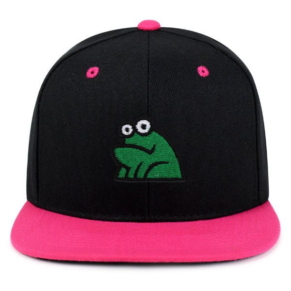 Frog Snapback Hat Embroidered Hip-Hop Baseball Cap Funny