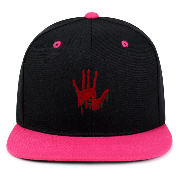 Bloody Hand Snapback Hat Embroidered Hip-Hop Baseball Cap Horror