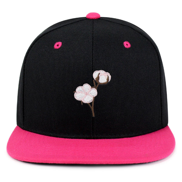 Cotton Flower Snapback Hat Embroidered Hip-Hop Baseball Cap Tree