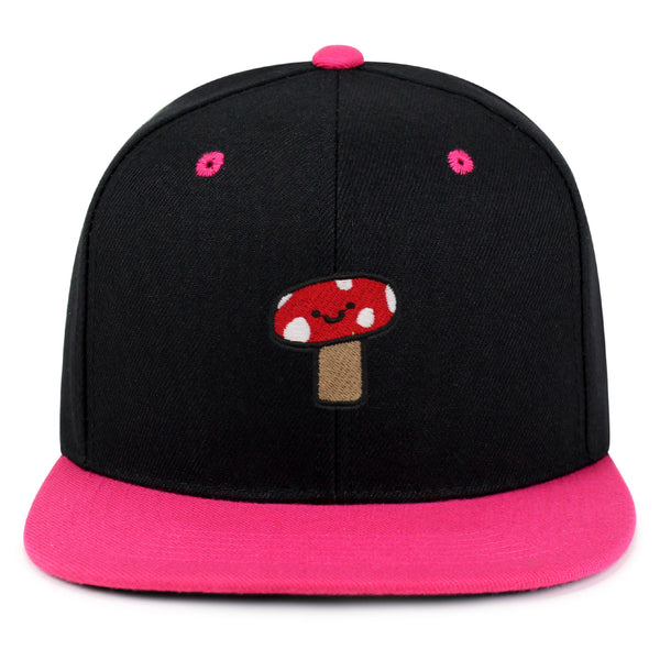 Mushroom Snapback Hat Embroidered Hip-Hop Baseball Cap Cute