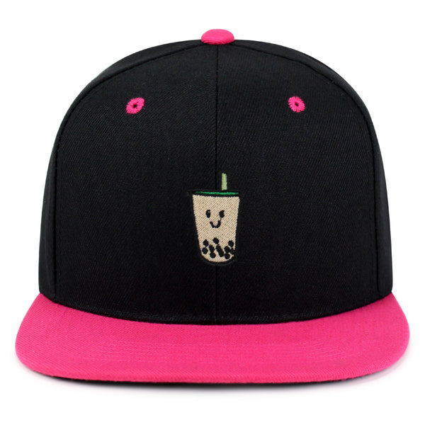 Boba Tea  Snapback Hat Embroidered Hip-Hop Baseball Cap Pearl