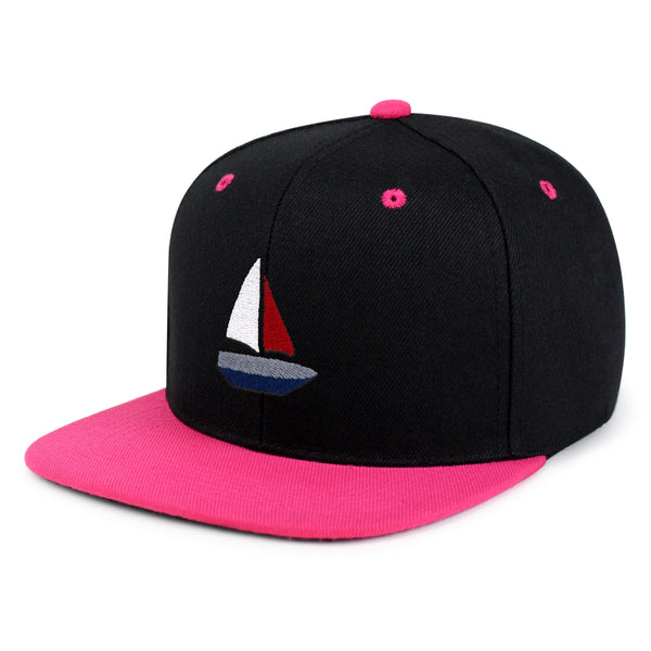 Cute Boat Snapback Hat Embroidered Hip-Hop Baseball Cap Sailor Ocean