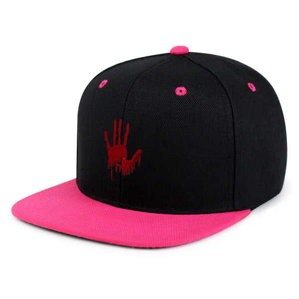 Bloody Hand Snapback Hat Embroidered Hip-Hop Baseball Cap Horror