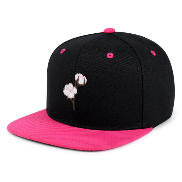 Cotton Flower Snapback Hat Embroidered Hip-Hop Baseball Cap Tree