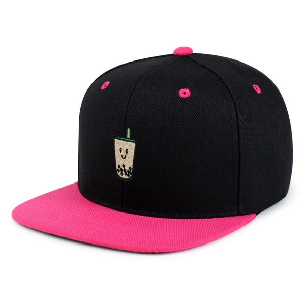 Boba Tea  Snapback Hat Embroidered Hip-Hop Baseball Cap Pearl