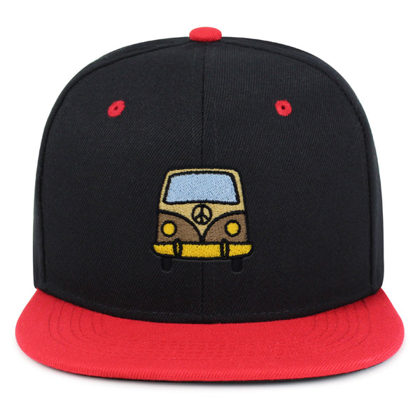 Hippie Van Snapback Hat Embroidered Hip-Hop Baseball Cap RV VW