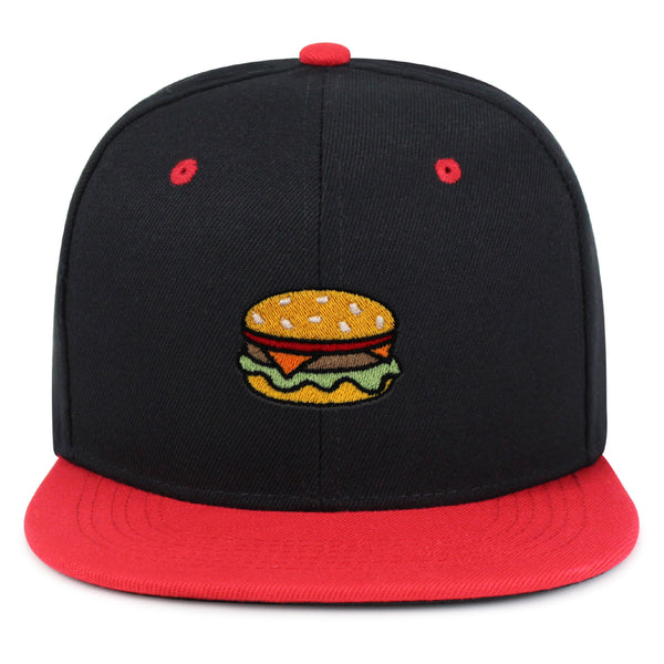 Hamburger Snapback Hat Embroidered Hip-Hop Baseball Cap Fast Food