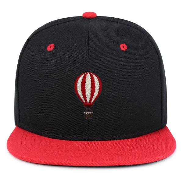 Hot Air Ballon Snapback Hat Embroidered Hip-Hop Baseball Cap Travel Fly Sky