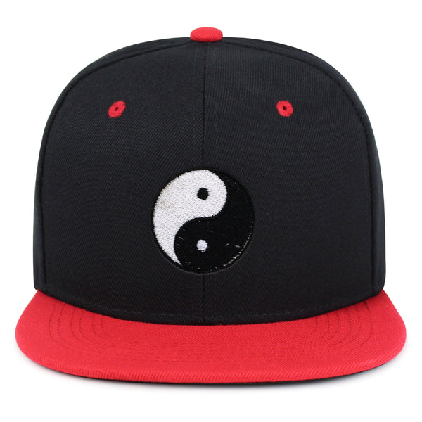 Ying Yang Snapback Hat Embroidered Hip-Hop Baseball Cap Asian Meditation