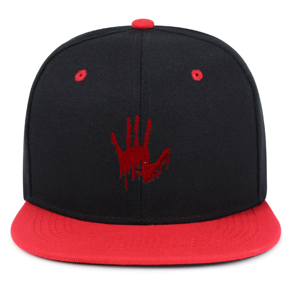 Bloody Hand Snapback Hat Embroidered Hip-Hop Baseball Cap Horror