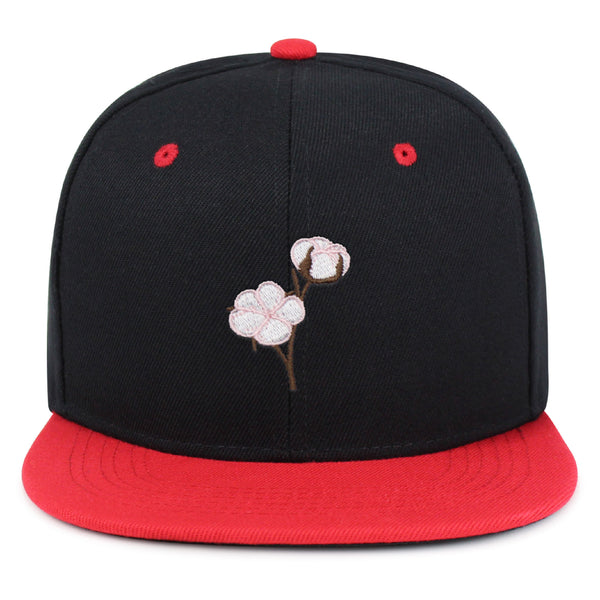 Cotton Flower Snapback Hat Embroidered Hip-Hop Baseball Cap Tree