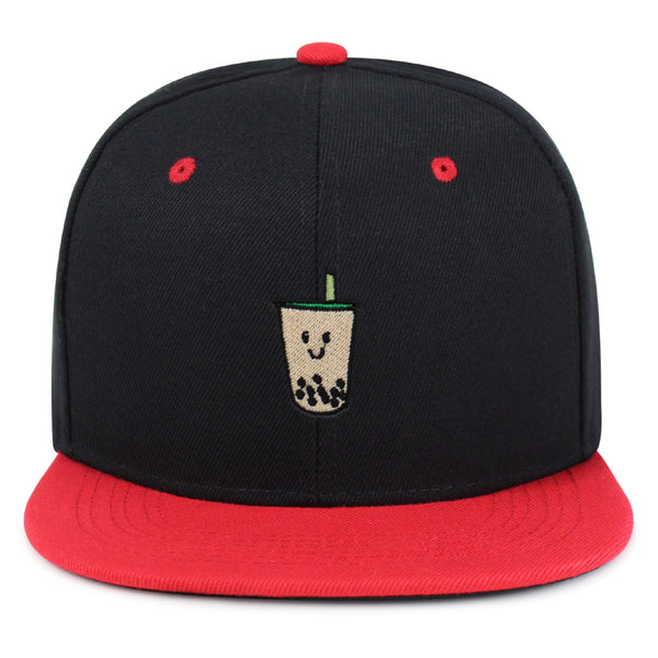 Boba Tea  Snapback Hat Embroidered Hip-Hop Baseball Cap Pearl