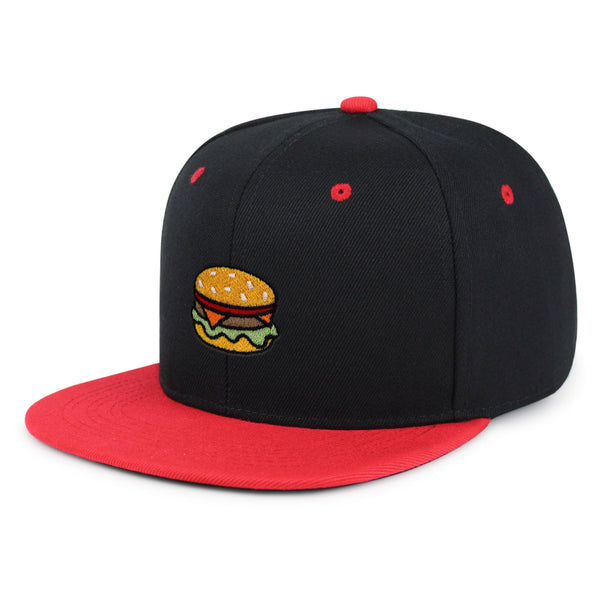 Hamburger Snapback Hat Embroidered Hip-Hop Baseball Cap Fast Food