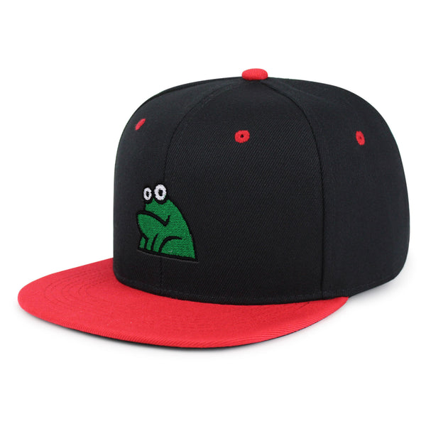 Frog Snapback Hat Embroidered Hip-Hop Baseball Cap Funny