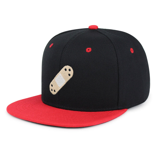 Bandage Snapback Hat Embroidered Hip-Hop Baseball Cap Aid Funny