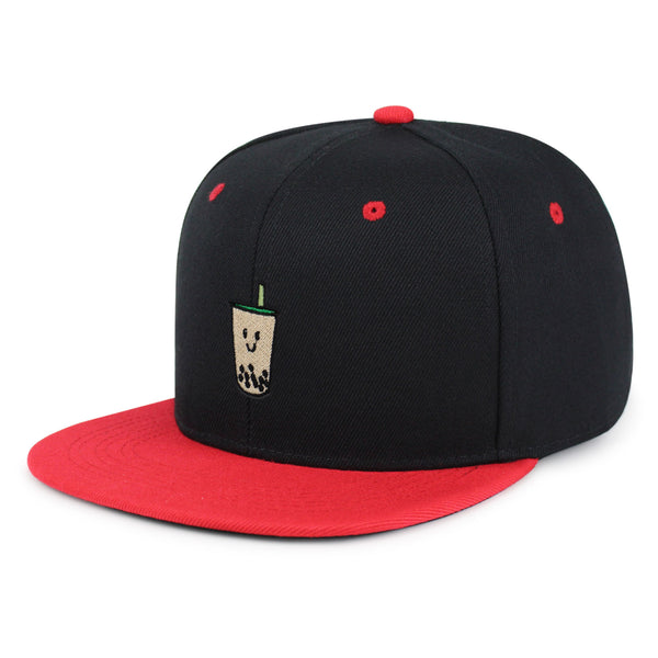 Boba Tea  Snapback Hat Embroidered Hip-Hop Baseball Cap Pearl