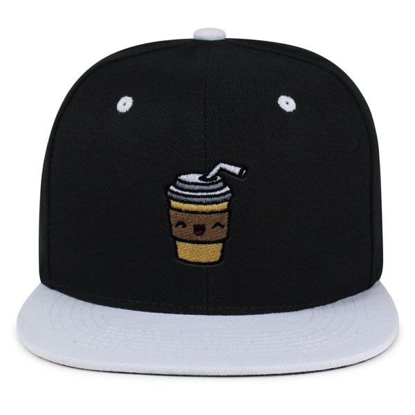 Morning Coffee Snapback Hat Embroidered Hip-Hop Baseball Cap Latte Americano