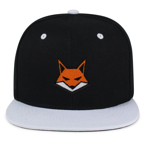 Fox Face Snapback Hat Embroidered Hip-Hop Baseball Cap Wild Animal