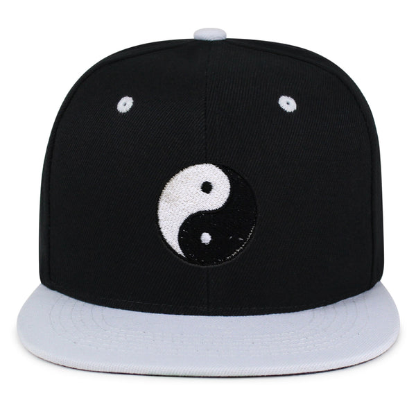 Ying Yang Snapback Hat Embroidered Hip-Hop Baseball Cap Asian Meditation