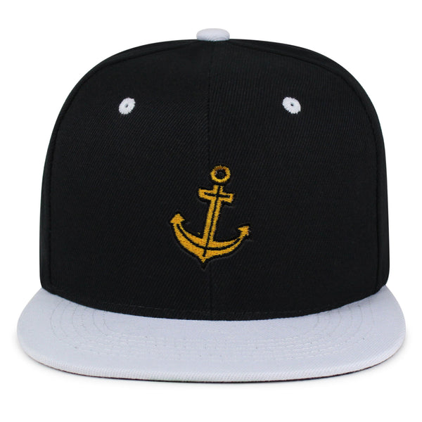 Anchor Snapback Hat Embroidered Hip-Hop Baseball Cap Boat Pirate