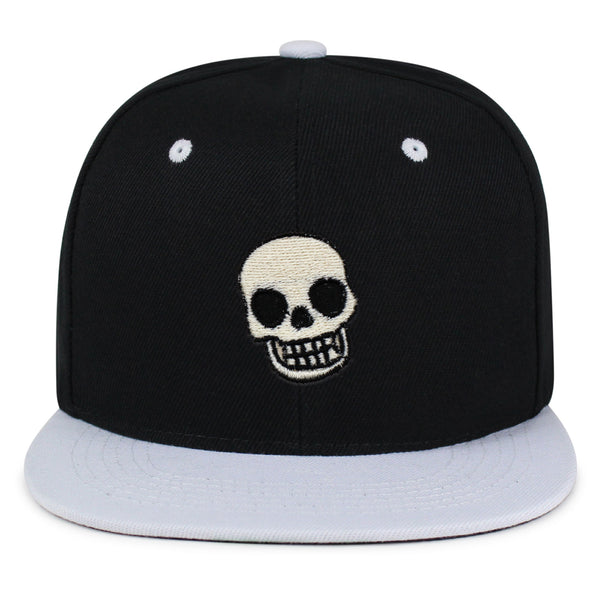 Skull Snapback Hat Embroidered Hip-Hop Baseball Cap Girly Halloween