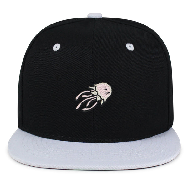 Jellyfish Snapback Hat Embroidered Hip-Hop Baseball Cap Fish Nature