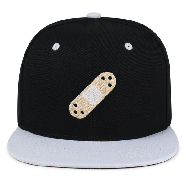 Bandage Snapback Hat Embroidered Hip-Hop Baseball Cap Aid Funny