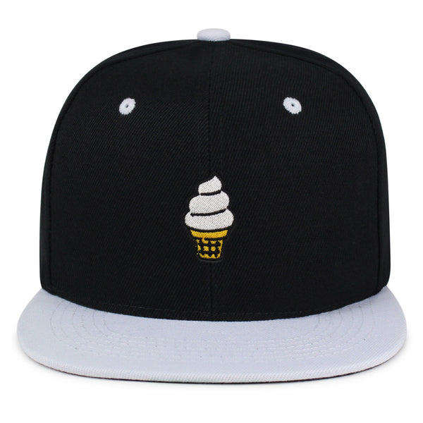 Ice cream Cone Snapback Hat Embroidered Hip-Hop Baseball Cap Cute