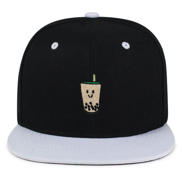 Boba Tea  Snapback Hat Embroidered Hip-Hop Baseball Cap Pearl