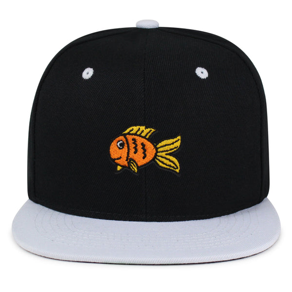 Goldfish Snapback Hat Embroidered Hip-Hop Baseball Cap Finding Fish