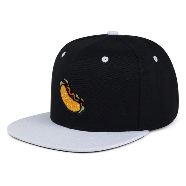 Hot Dog Snapback Hat Embroidered Hip-Hop Baseball Cap Fast Food