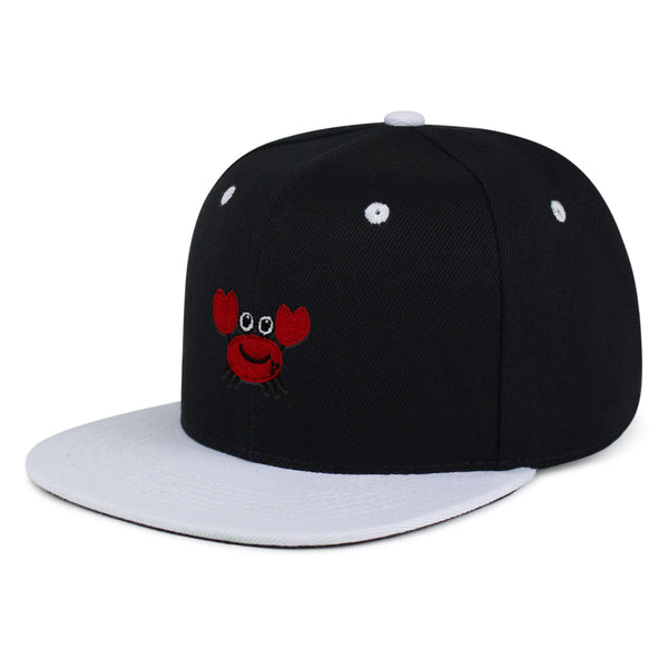 Funny Crab Snapback Hat Embroidered Hip-Hop Baseball Cap Ocean Sea Fishing