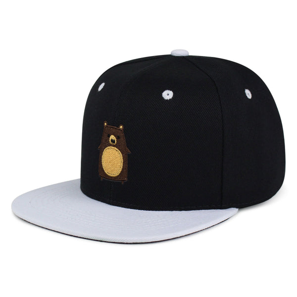 Bear Snapback Hat Embroidered Hip-Hop Baseball Cap Big Scary