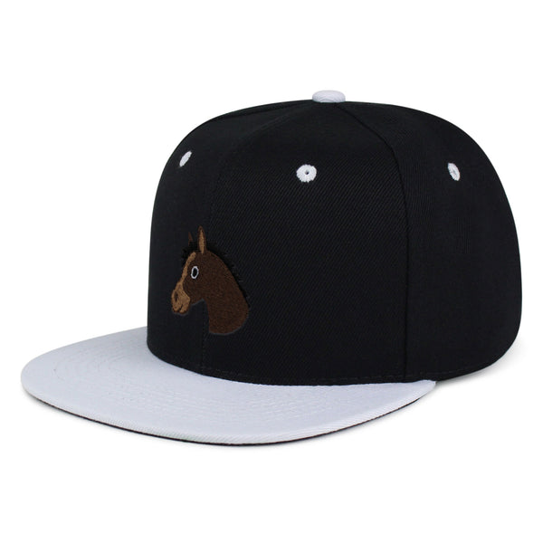 Horse Head Snapback Hat Embroidered Hip-Hop Baseball Cap Cowboy Zoo