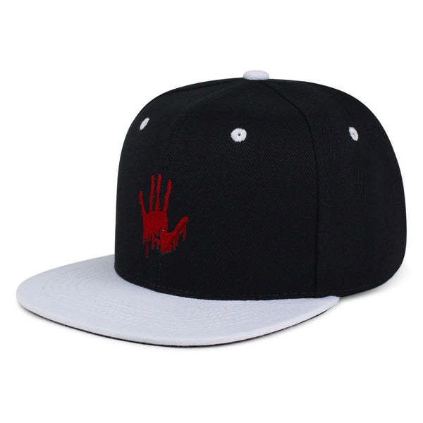 Bloody Hand Snapback Hat Embroidered Hip-Hop Baseball Cap Horror