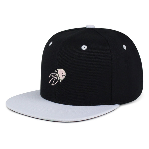 Jellyfish Snapback Hat Embroidered Hip-Hop Baseball Cap Fish Nature