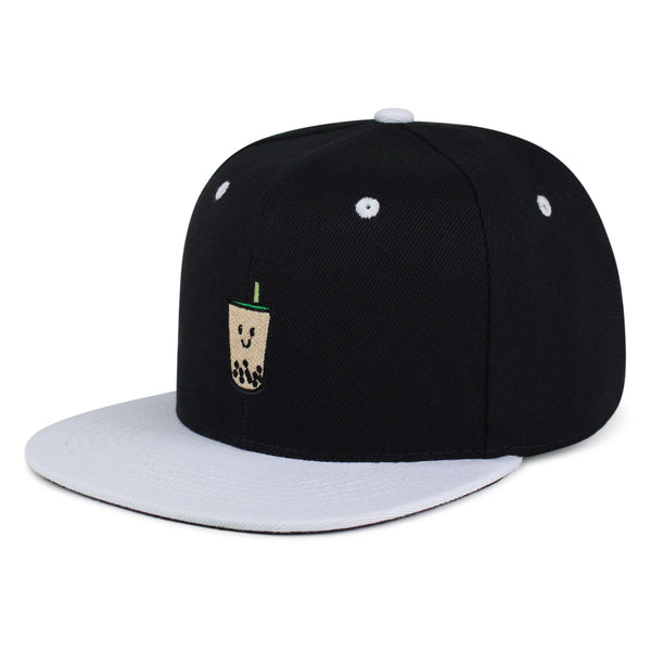 Boba Tea  Snapback Hat Embroidered Hip-Hop Baseball Cap Pearl