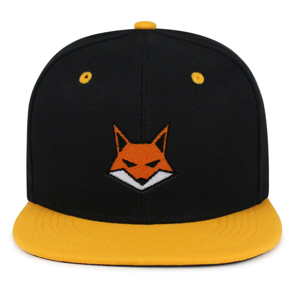 Fox Face Snapback Hat Embroidered Hip-Hop Baseball Cap Wild Animal