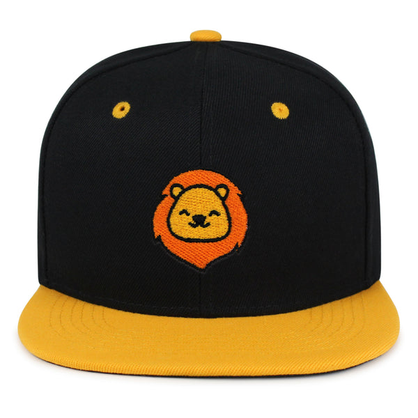 Lion Snapback Hat Embroidered Hip-Hop Baseball Cap Zoo King Animal