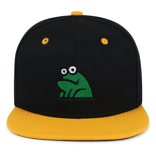 Frog Snapback Hat Embroidered Hip-Hop Baseball Cap Funny