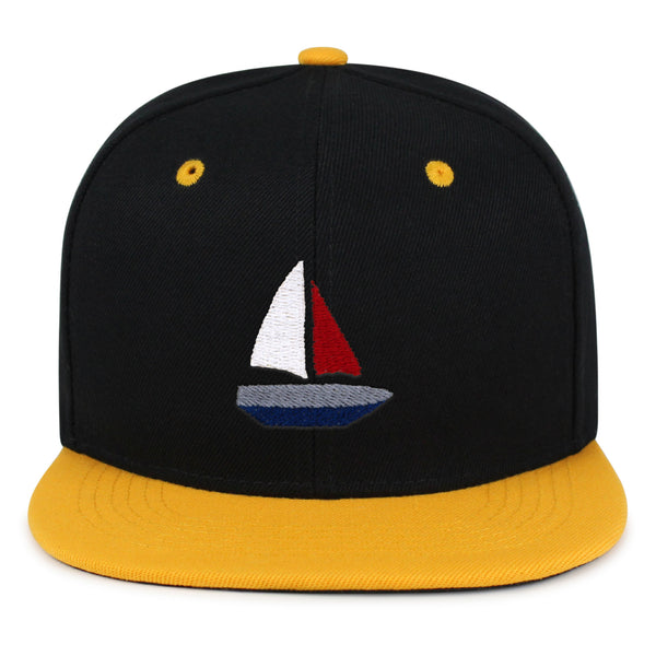 Cute Boat Snapback Hat Embroidered Hip-Hop Baseball Cap Sailor Ocean